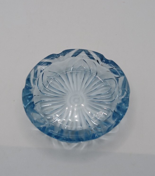 Vintage 5" Round Ashtray Caprice Moonlight Blue