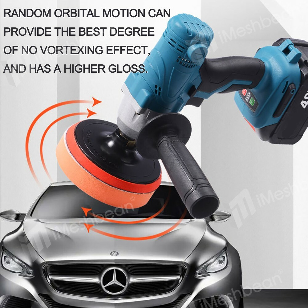 48V Cordless Polisher 5" Car Detailing Buffer & Sander & Drill Machine Battery