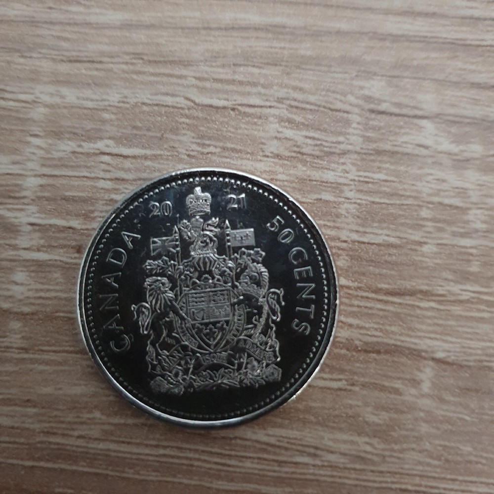 2021 Canadian 50 Cent Coin, Uncirculated