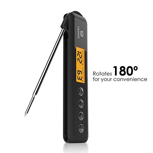 Cappec Instant Meat Thermometer With Target Setting Alert and Backlight