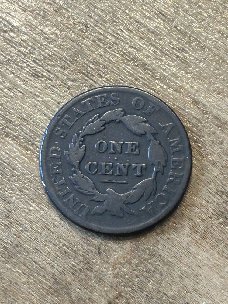 1827 Coronet Large Cent VG