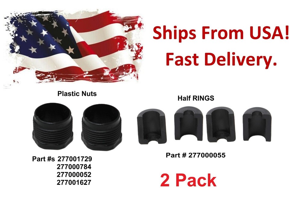SeaDoo Steering Reverse Cable Lock Plastic Nut Kit 2 Pack # 277001729 277000055