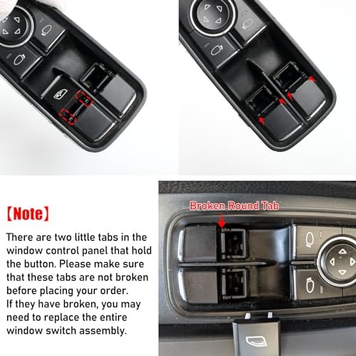 Compatible with Porsche Window Switch Button, Driver Side Power Window No.1