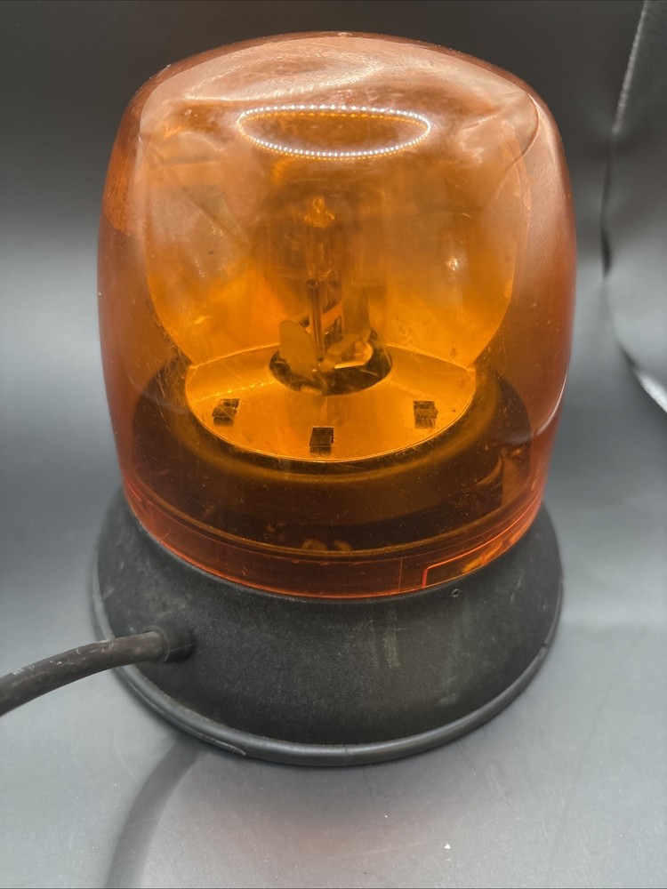 Vintage Code 3 Amber Rotating Strobe Beacon Light 275
