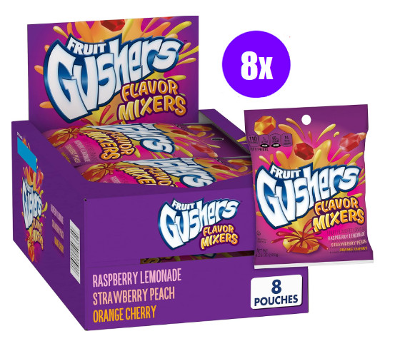 Gushers Flavor Mixers Fruit Flavored Snacks- 4.25oz, 8 Count