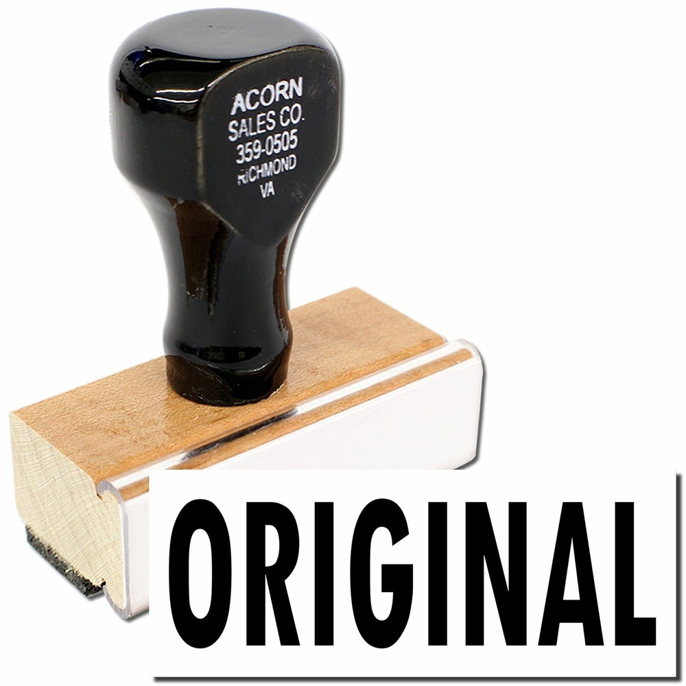 Original Rubber Stamp Size 1/2" Tall x 1-5/8" Wide