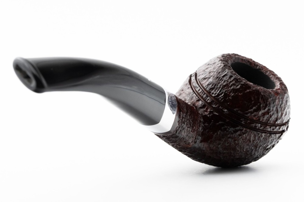 SAVINELLI "ETNA" RUSTIC 673 HALF-BENT BRANDY 9MM BRIAR PIPE