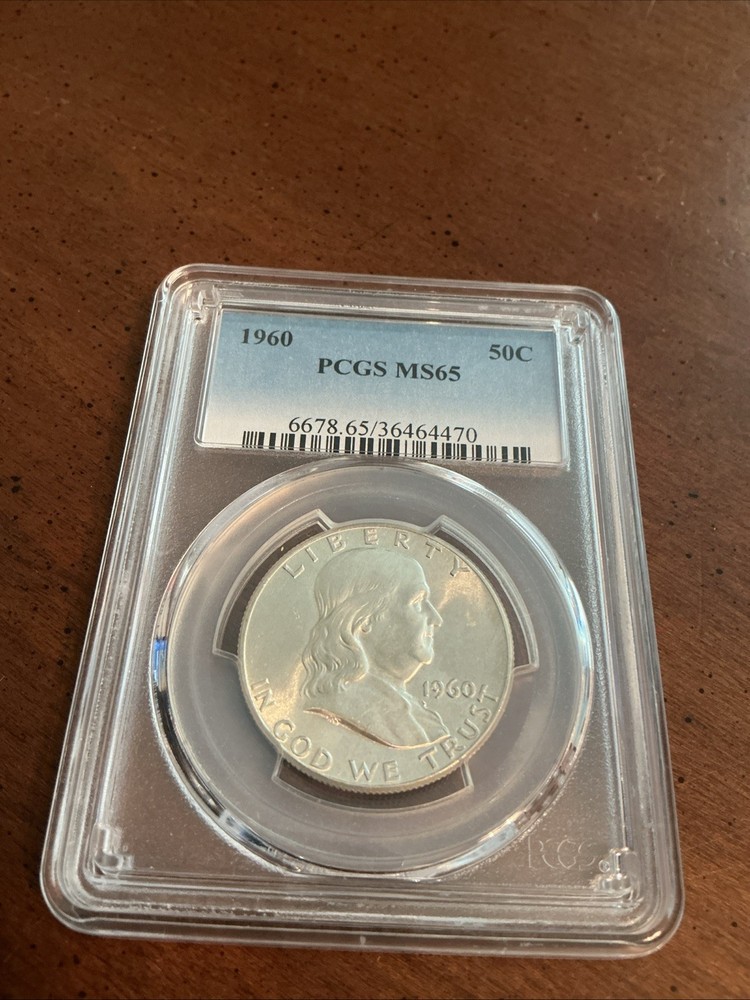1960 Franklin Half Dollar PCGS MS65