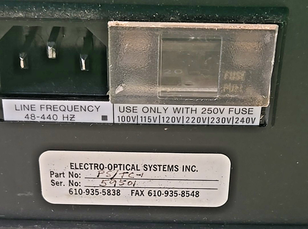 Electro-Optical Systems PS/TC-1 Power Supply TE Photoreceiver Temp Controller