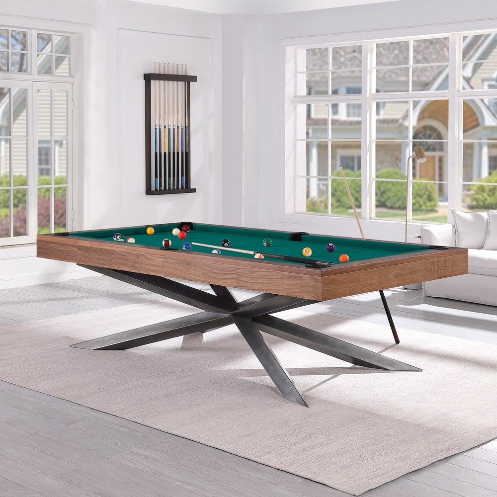 Playcraft Astral 8' Slate Pool Table, Walnut