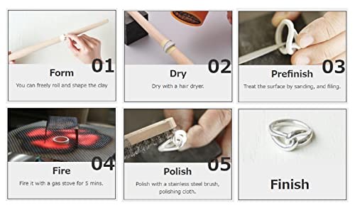 Art Clay Silver Starter Kit Jewelry Making Gift with Tools and Instructions