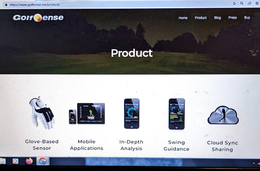 Golf Precise motion sensor correct your swing, analyzes records easy to use 3D
