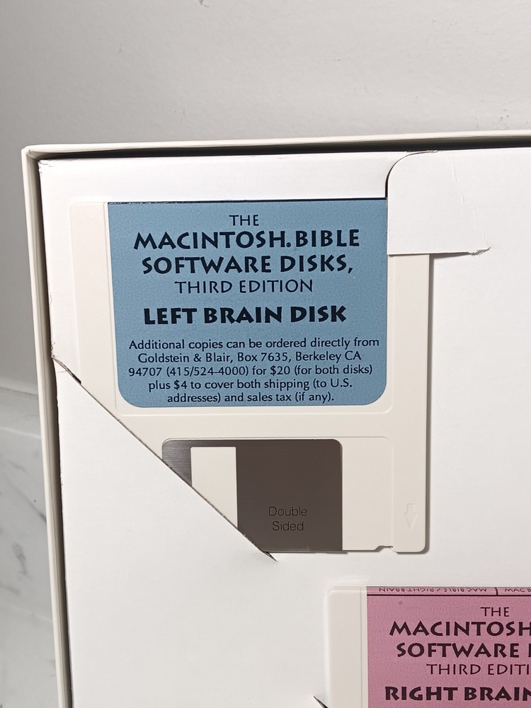 Vintage 1990 The Macintosh Bible Software Disks Third Edition - Apple
