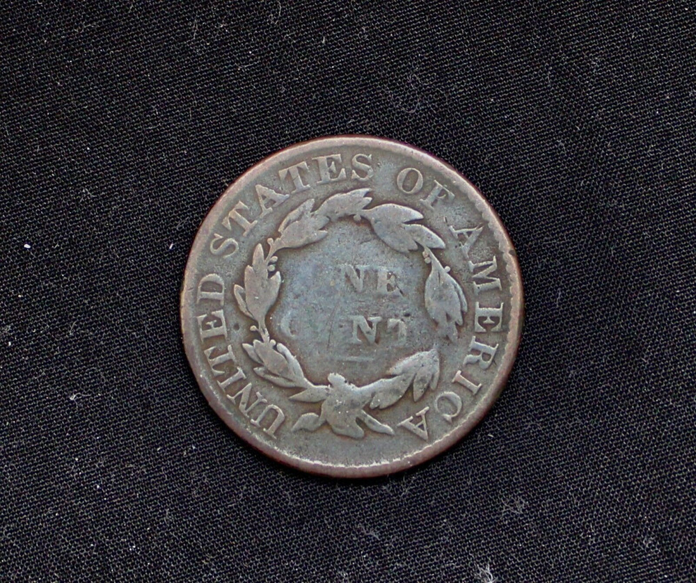 HTF 1830 Coronet Matron Large Cent Medium Letters Fine Condition/F