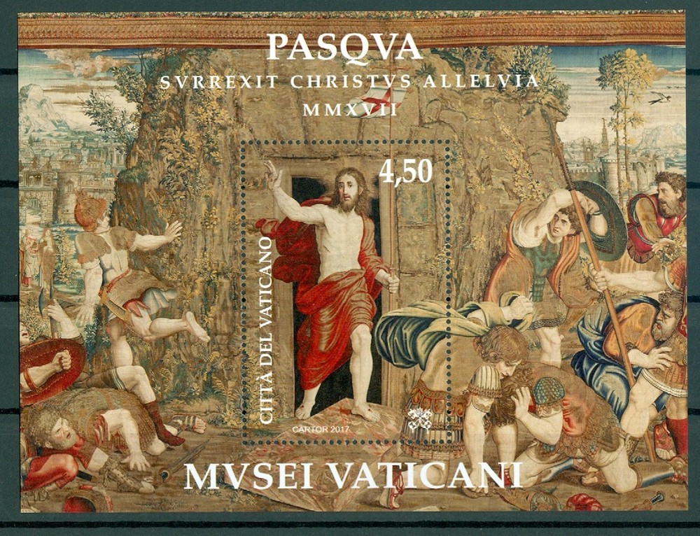 2017 Vatican City Sc# 1649, Easter 2017 souvenir sheet