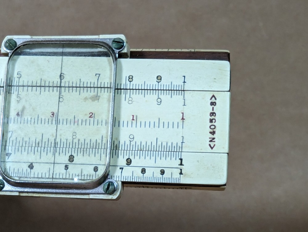 K&E Keuffel & Esser 4053 Log Log Duplex Decitrig Slide Rule w/ Case