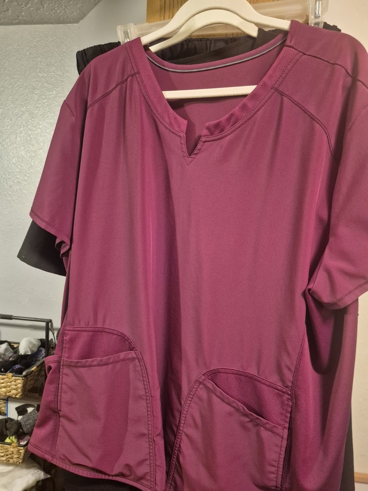 Plus Size Women's Scrub Tops