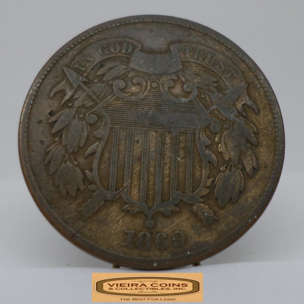 1869 Two-Cent Piece, 2 Cents Piece - #C51474NQ