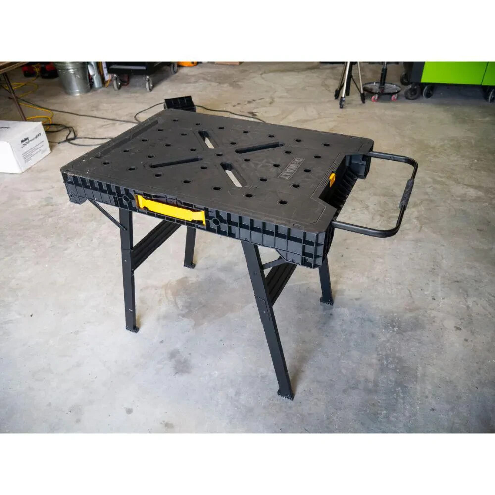 dewalt workbench folding table lightweight sturdy large surface work portable