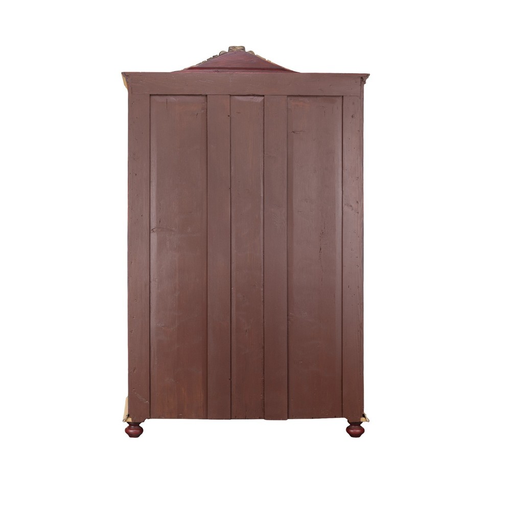 Antique completely restored hand-painted wardrobe
