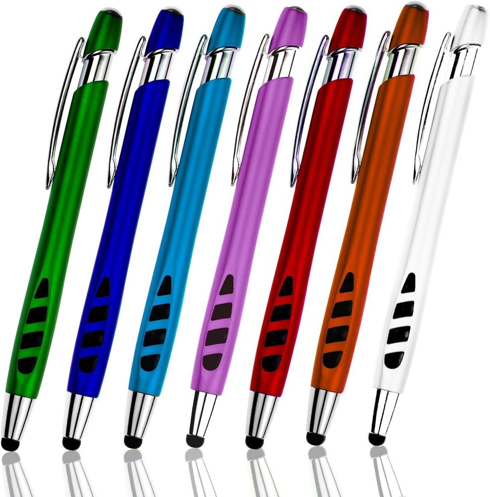 Stylus Pen Set Rubber 7 Pack Sensitive Tip Multi-Use for Tablets, Phones, Wri...