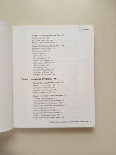 Punch Software Master Landscape Pro Home Design User's Guide Manual Only