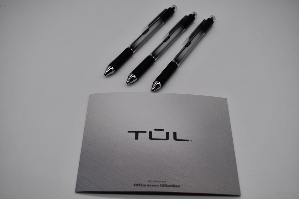 3 Pcs TUL Handcrafted Pen, Medium Point, Limited Edition