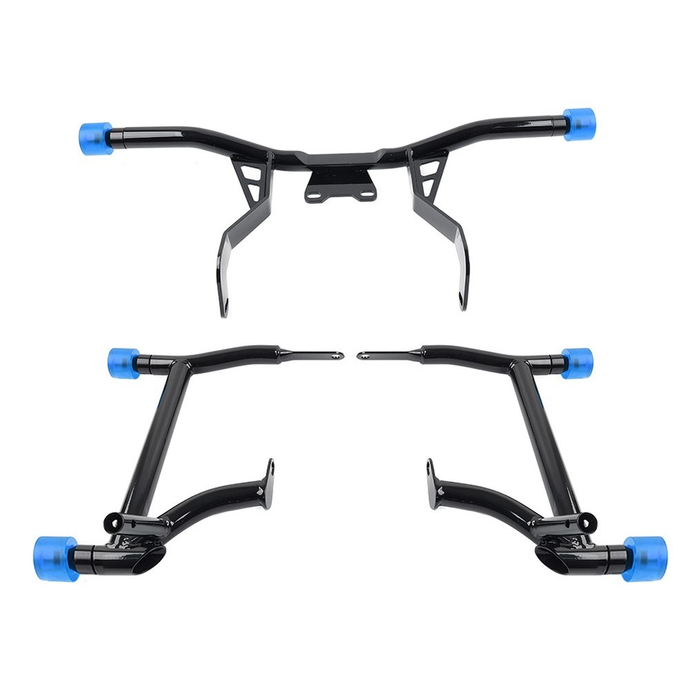 Saddlebag Protector Front Engine Crash Bar For Harley Road Glide 14-24 Blue