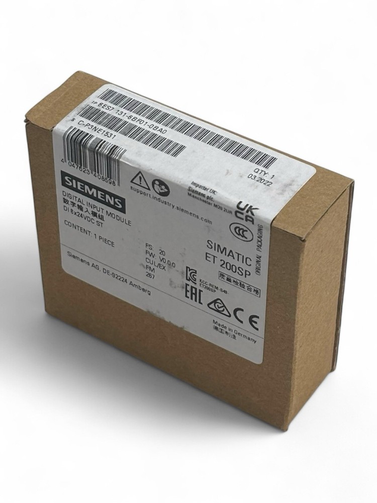 New Siemens 6ES7131-6BF01-0BA0 6ES7 131-6BF01-0BA0 ET 200SP Digital input module