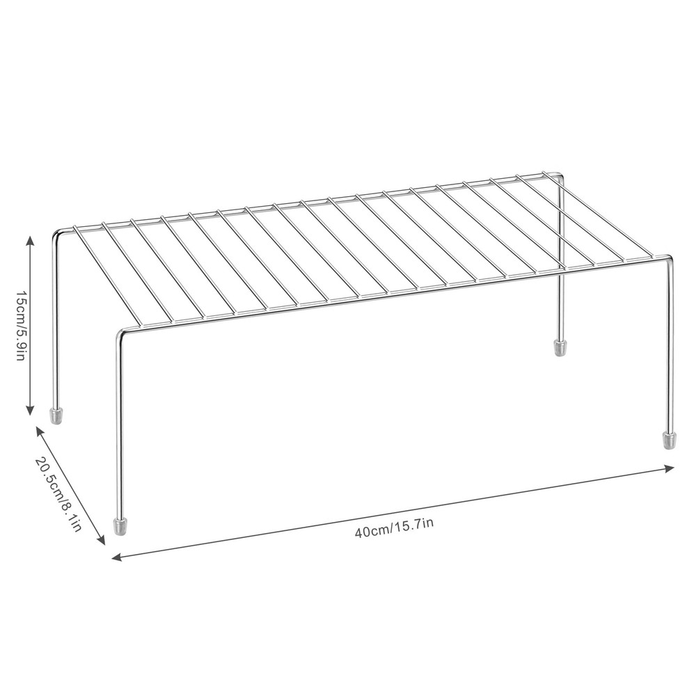 ROFAY Kitchen Cupboard Shelf Wire Rack - 4 Pack Cabinet Shelf Storage Organis...