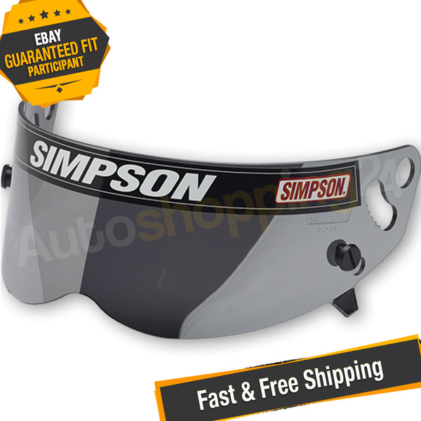 Simpson 1013-17 Iridium Racing Helmet Replacement Shield