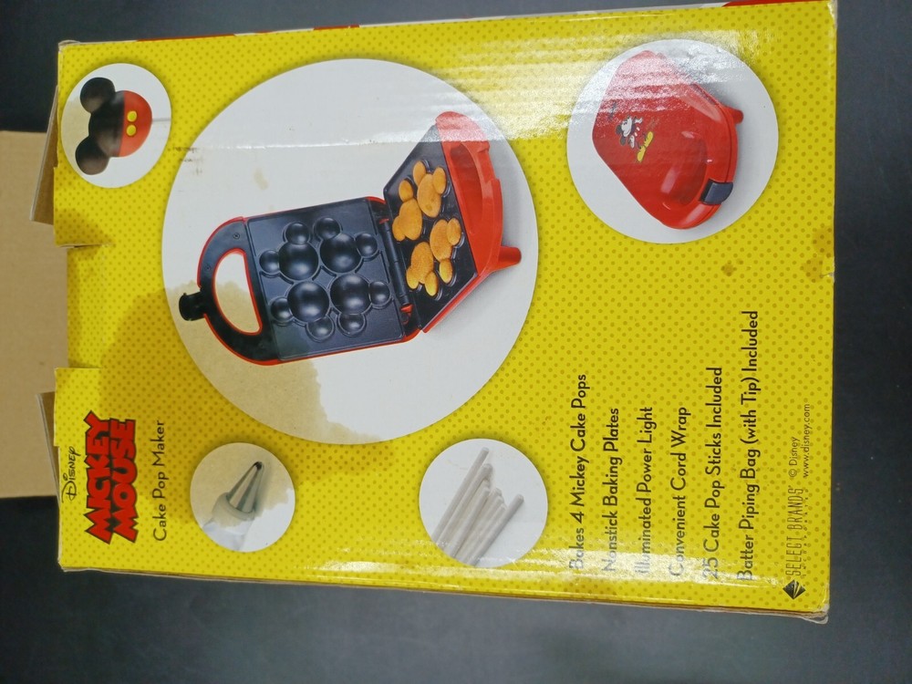 DISNEY MICKEY MOUSE CAKE POP MAKER MODEL #DCM-8 NEW IN BOX