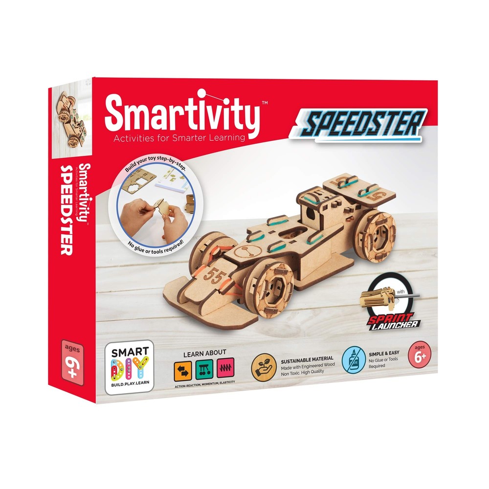 Smartivity Speedster 3D Wooden Model Engineering STEM Learning Toy