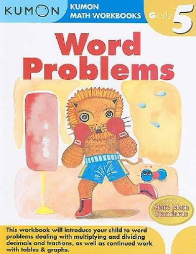Word Problems (Kumon Math Workbooks Grade 5) - Paperback - GOOD