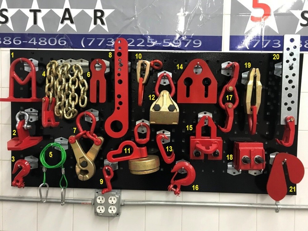 SET#34 AUTO BODY FRAME MACHINE HEAVY DUTY 21 PIECE PULLING TOOLS AND CLAMPS