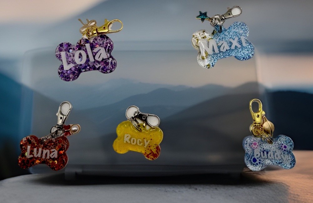 Resin Dog Bone Tag