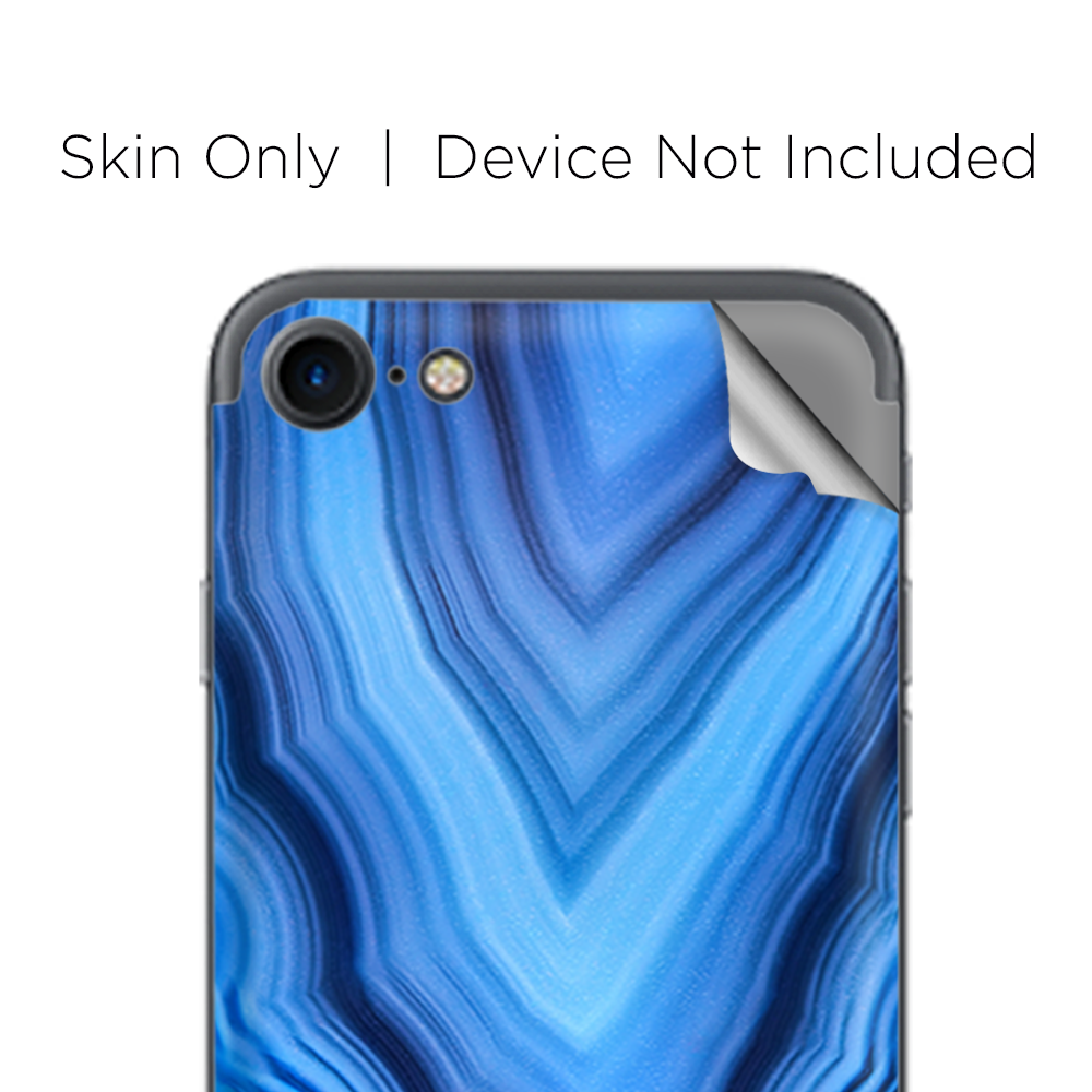 Apple iPhone 7 / 8 Skins Decal Wrap Crystal Blue Ice Marble