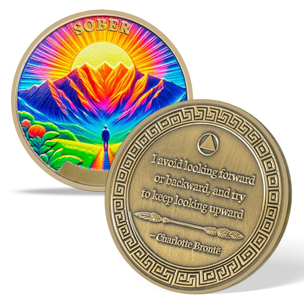 4 Years Sobriety Coin Alcoholics Anonymous Chips Medallion Four Year Sober Chips