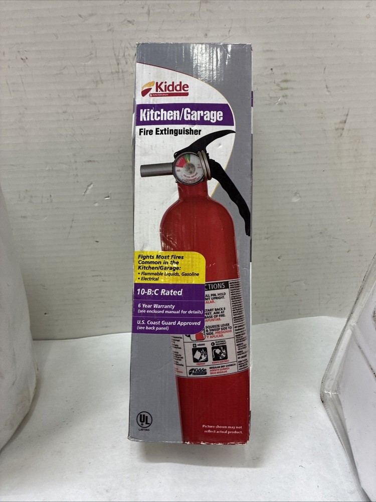 Kidde Kitchen/Garage Fire Extinguisher 10-B:C UL Rated Safety Device