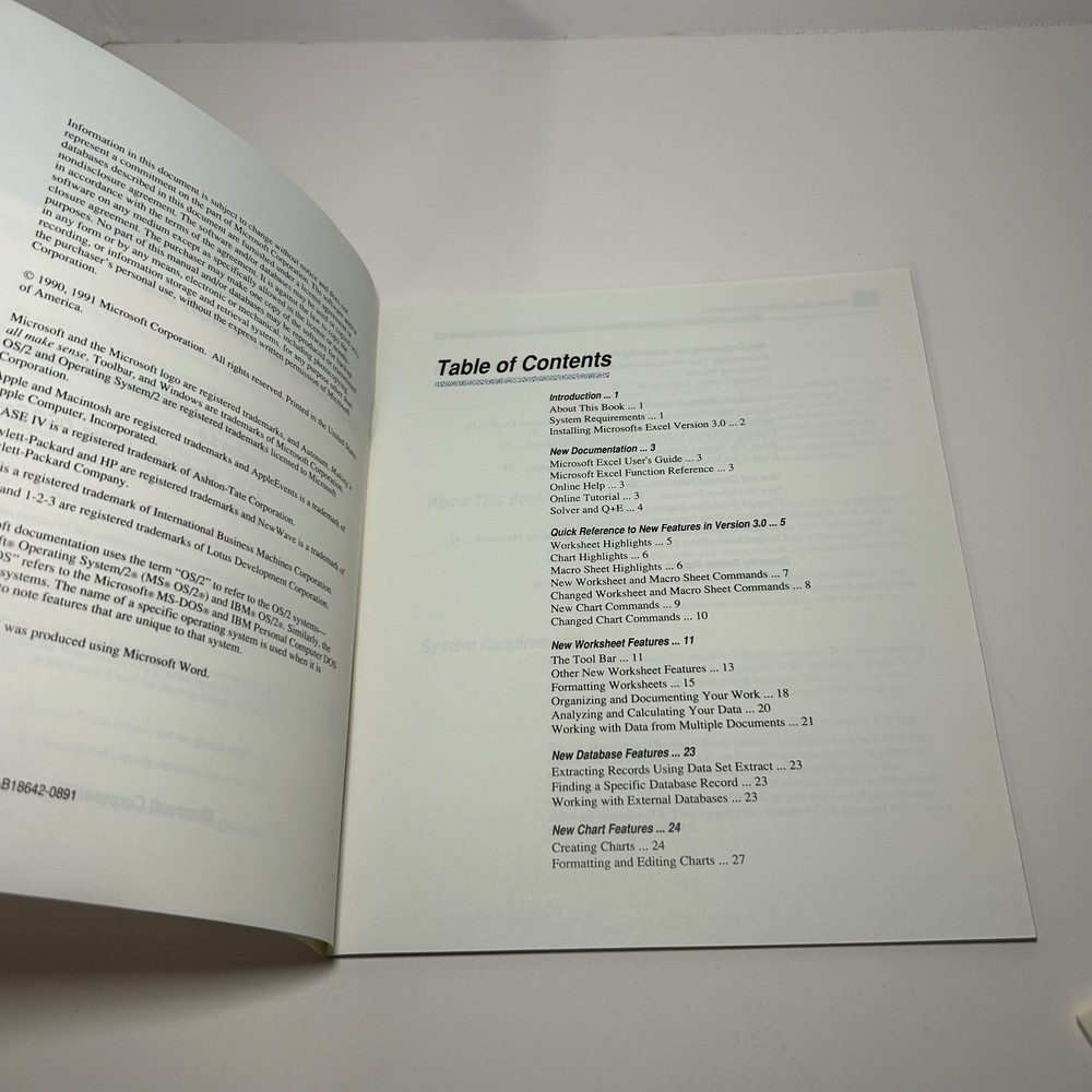 Microsoft Excel Upgrading to 3.0 & Database Access User's Guide