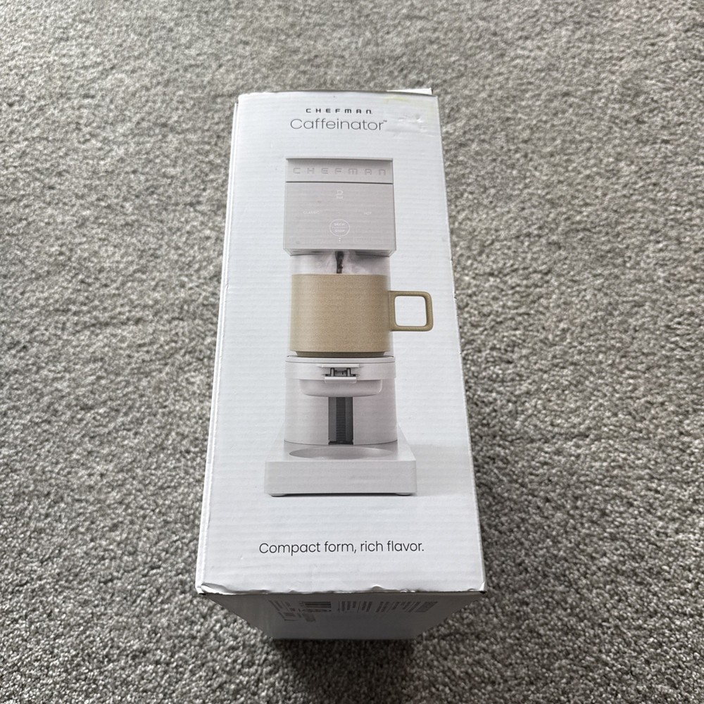 Chefman Caffeinator Single Serve Coffee Maker –NEW Open Box