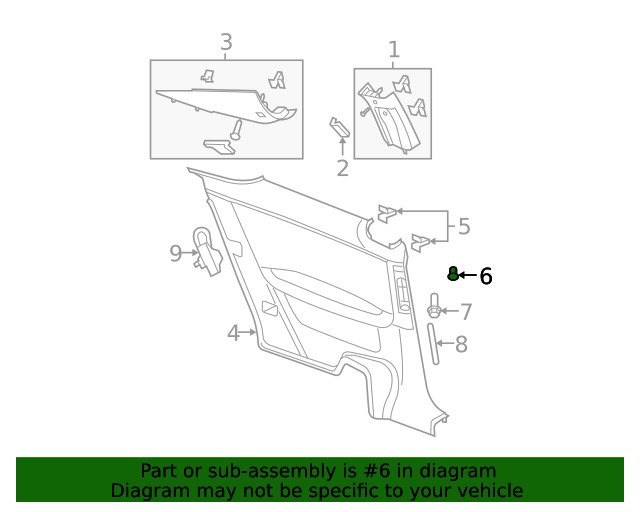 Genuine GM Applique Nut 03547221