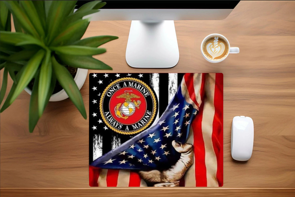 US Marine Desktop Mouse Pad Sublimation
