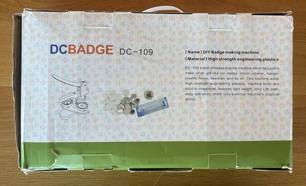 Badge Making Machine DC -109, Open Box