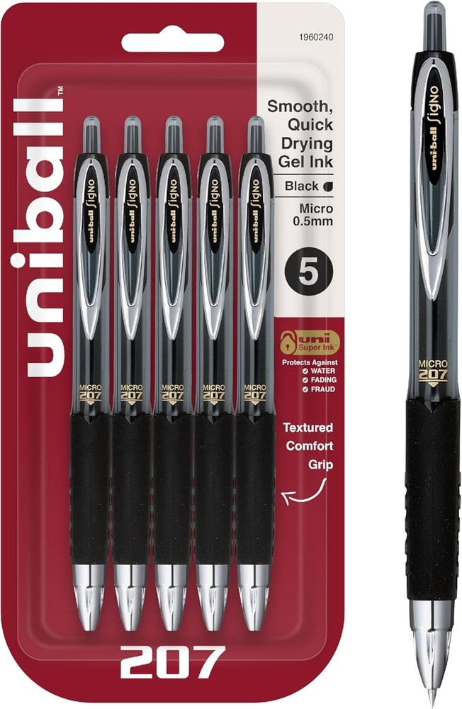 Bla Retractable l Pens, 207 Signo Cli With Fine Points 0