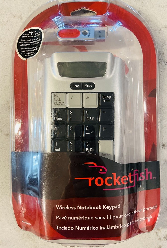 Rocketfish Wireless Notebook Keypad New Microsoft RF-NBKPD