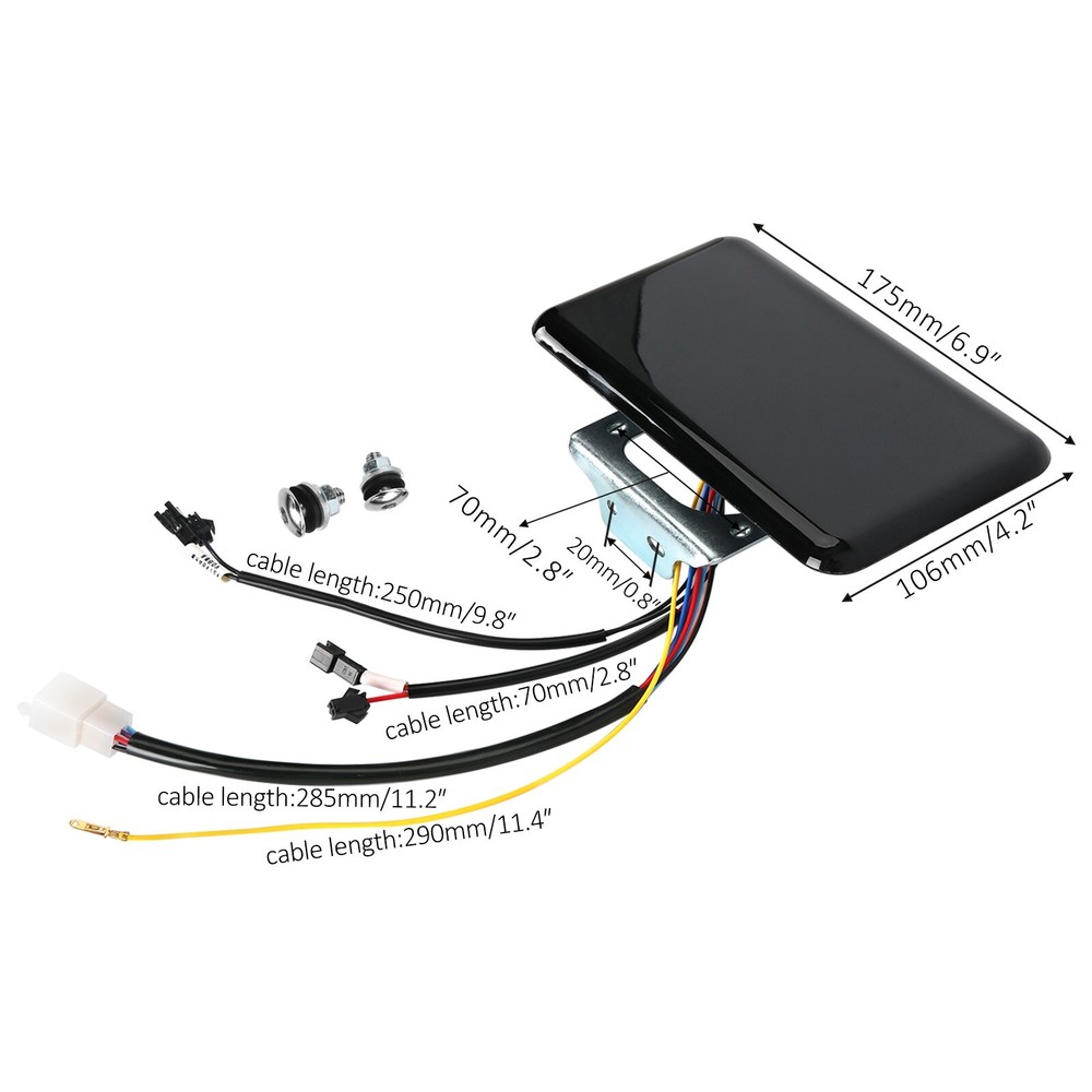 48V-72V LCD Display Meter Control Panel Speedometer For Electric Scooter E-Bike