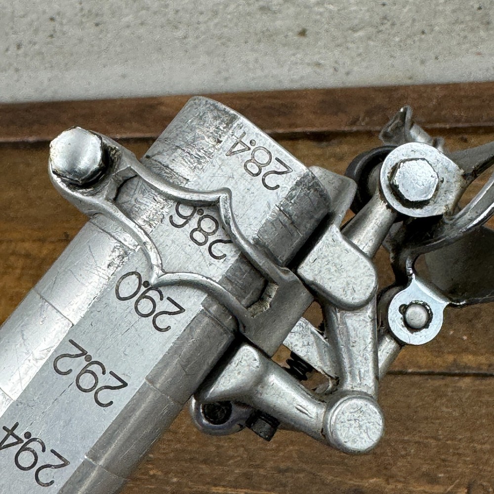 Vintage Campagnolo Record Front Derailleur Bottom Pull Flat Cut Out Clamp C2