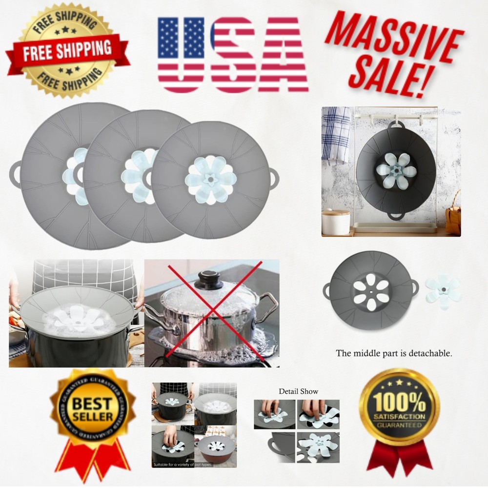 Multi-Function Silicone Lid Set - Perfect for Boiling & Splatter Protection