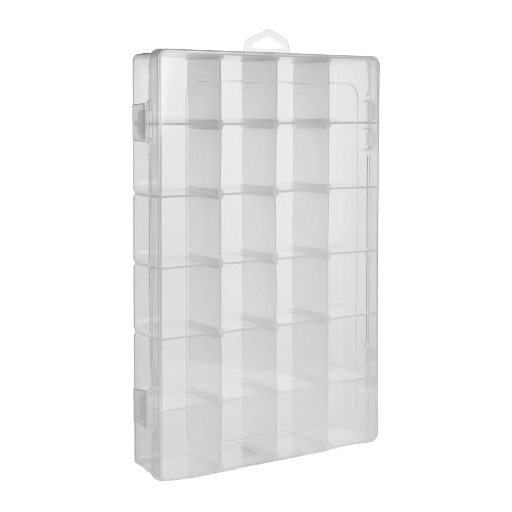 2 Pack DND Dice Storage Box Each 24 Grids Polyhedral Dice Organizer with Remo...